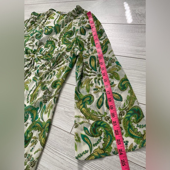 PLANET Silk Paisley Floral Tunic Top Swim Beach Cover Size 16 - Picture 13 of 13